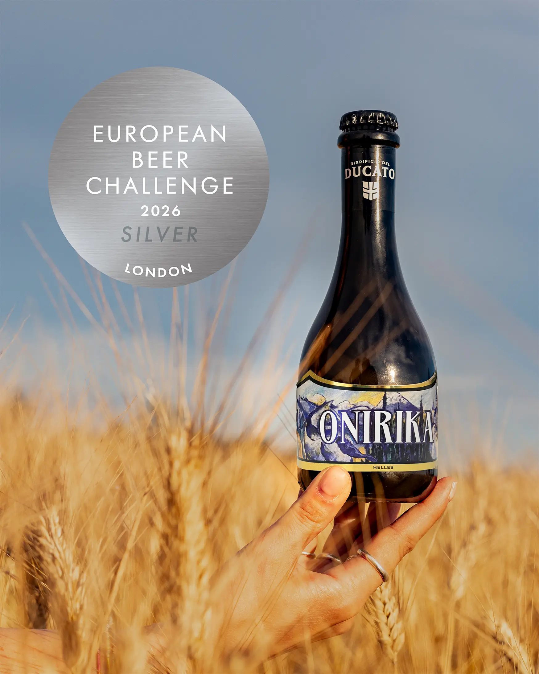 Nuova birra Onirika Birrificio del Ducato - Medaglia d'Argento European Beer Challenge 2026 London.