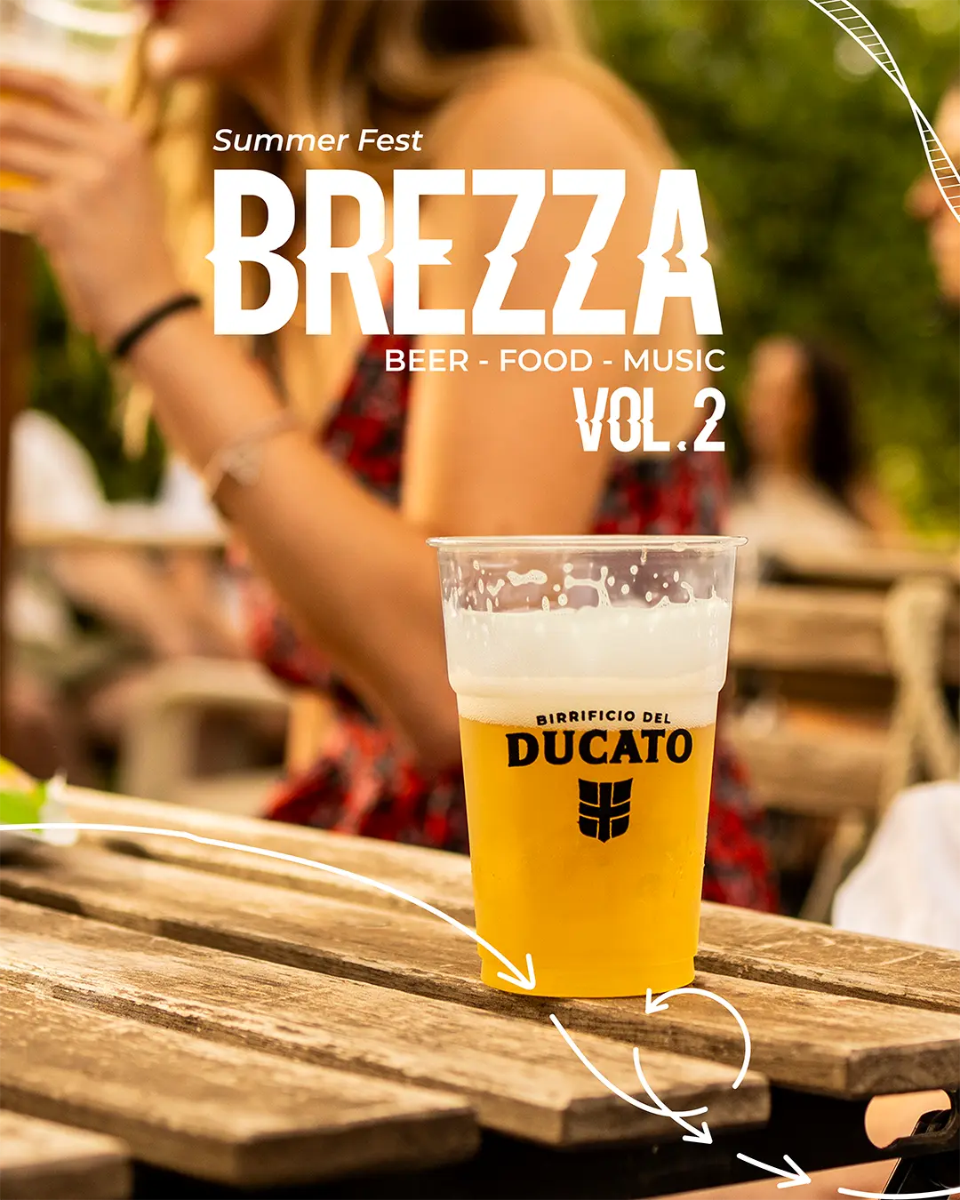 Selezione di birre alla spina del Birrificio del Ducato al Brezza Summer Fest di Soragna